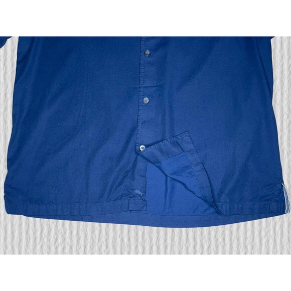 Tommy Bahama Silk Blend Short Sleeve Shirt Mens XL Navy Blue Camp Button Front - Picture 4 of 7
